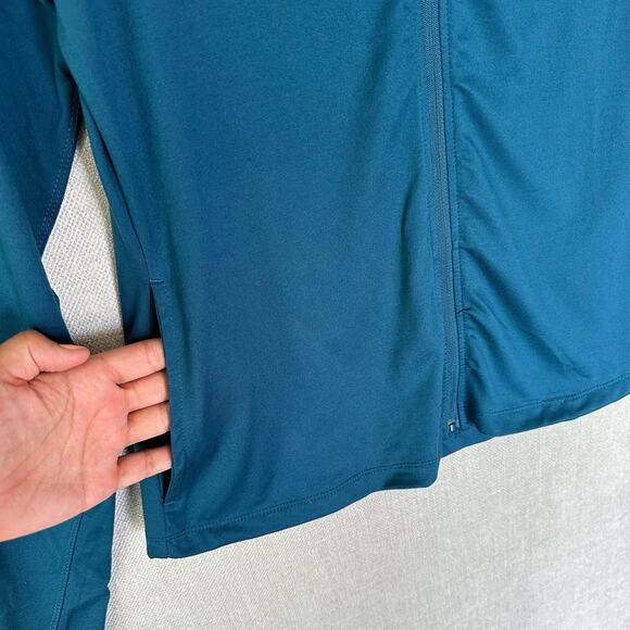 Juicy Couture Full Zip Athletic Jacket Teal Blue Size Medium - Picture 6 of 9